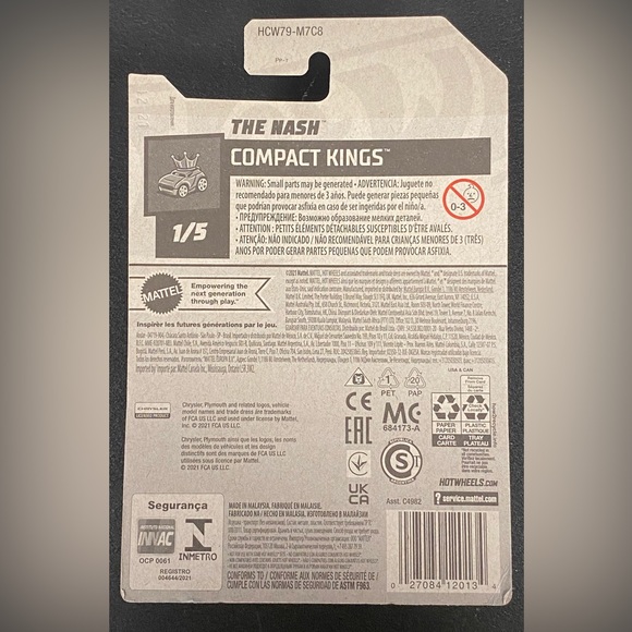 β
 π 4/20 π NEW 2023 MATTEL HOT WHEELS 1/5 HW COMPACT KINGS THE NASH #19/250 - Picture 2 of 3